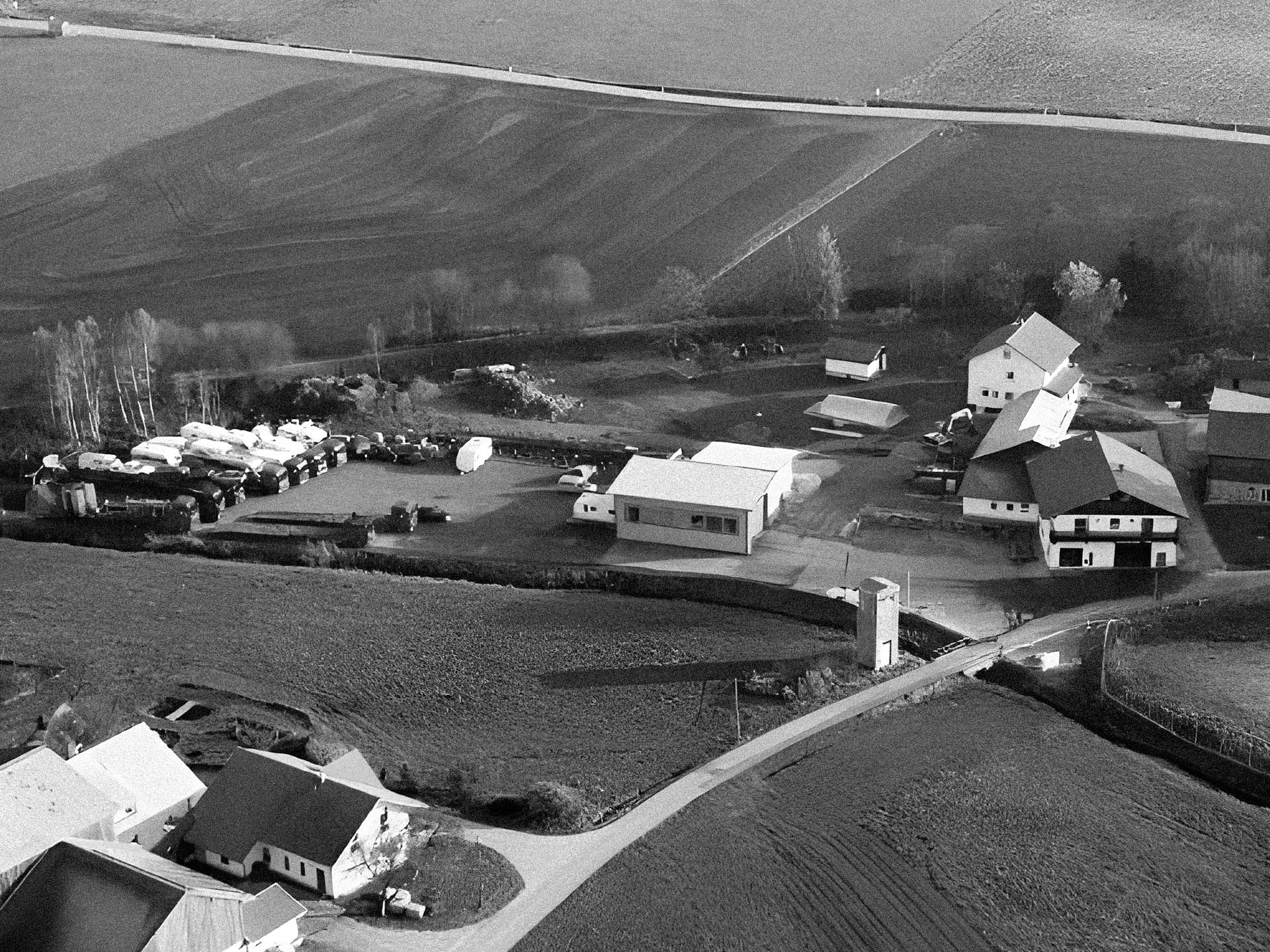 Ein altes Foto des ehemaligen Geländes der ASB Group von oben