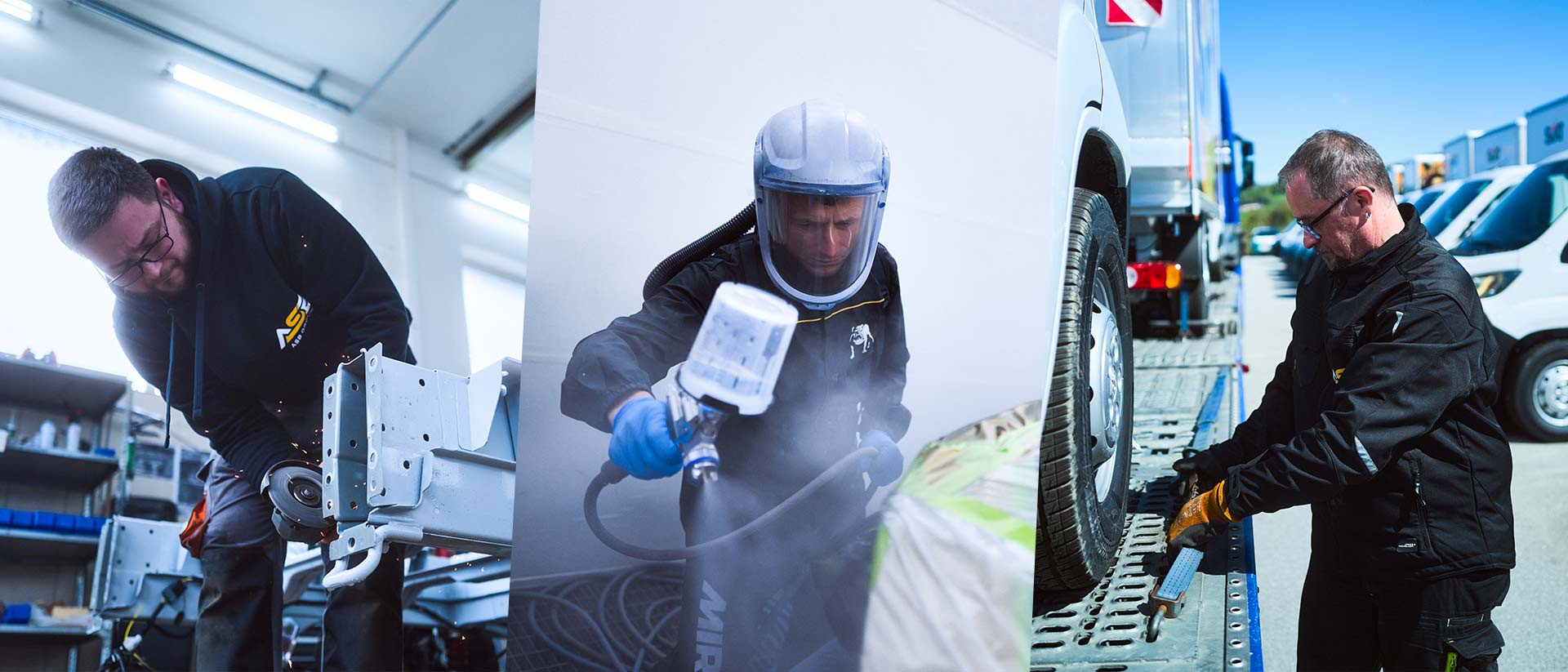 Ein Mitarbeiter der ASB Group während der Arbeit an der Celette Richtbank